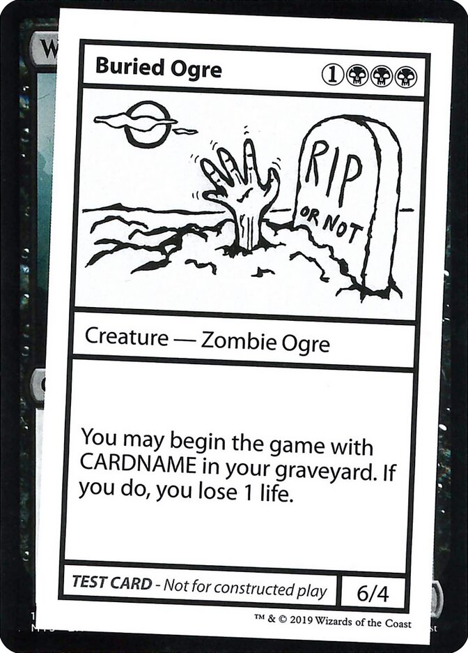 Buried Ogre (Mystery Booster Playtest Cards 2021)