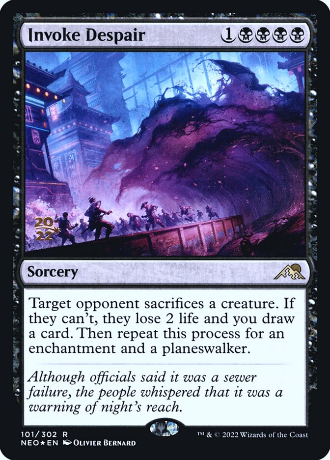Invoke Despair (Kamigawa: Neon Dynasty Promos)