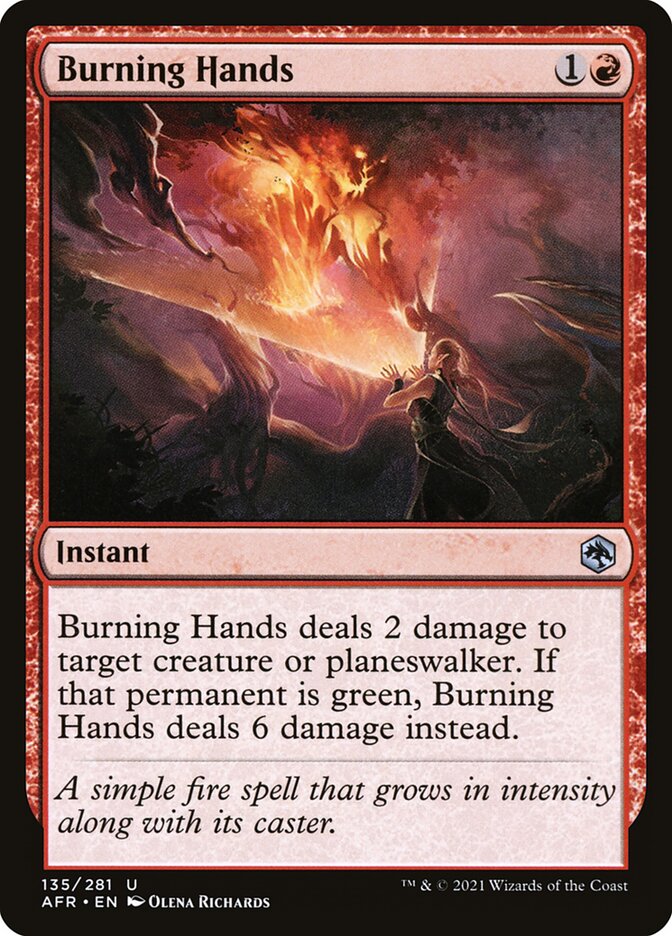 Burning Hands (Adventures in the Forgotten Realms)