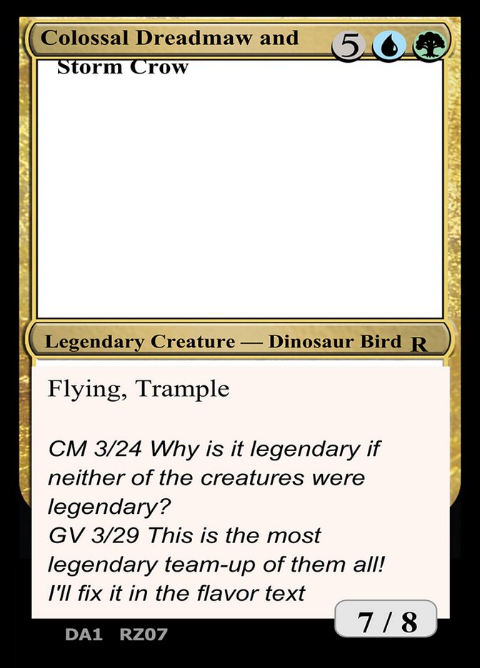 Colossal Dreadmaw and Storm Crow (Unknown Event)