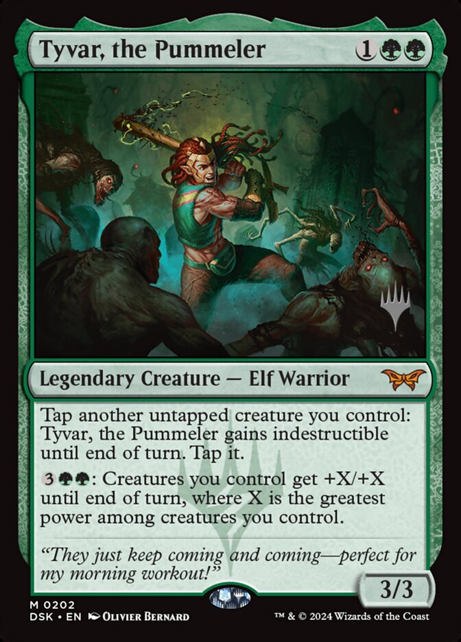 Tyvar, the Pummeler (Duskmourn: House of Horror Promos)