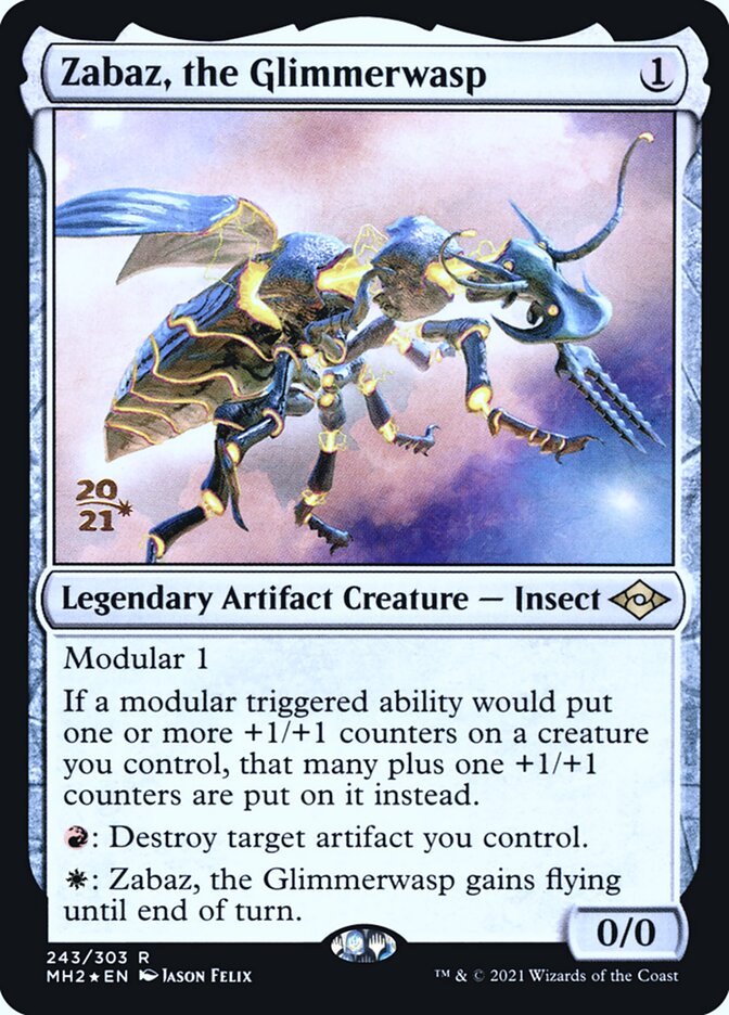 Zabaz, the Glimmerwasp (Modern Horizons 2 Promos)