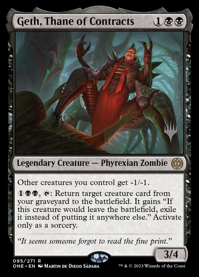 Geth, Thane of Contracts (Phyrexia: All Will Be One Promos)