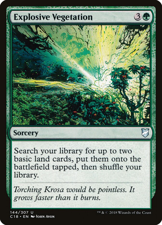 Explosive Vegetation (Commander 2018)