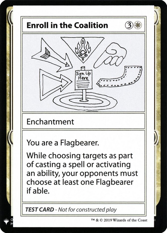 Enroll in the Coalition (Mystery Booster Playtest Cards 2019)