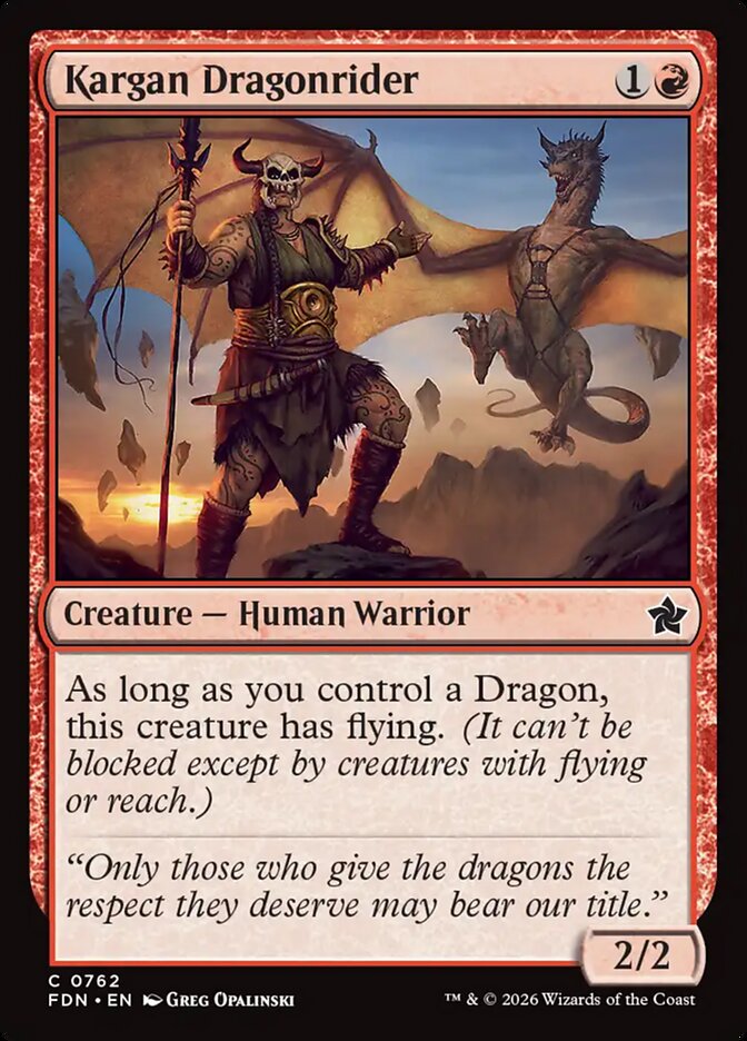 Kargan Dragonrider (Foundations)