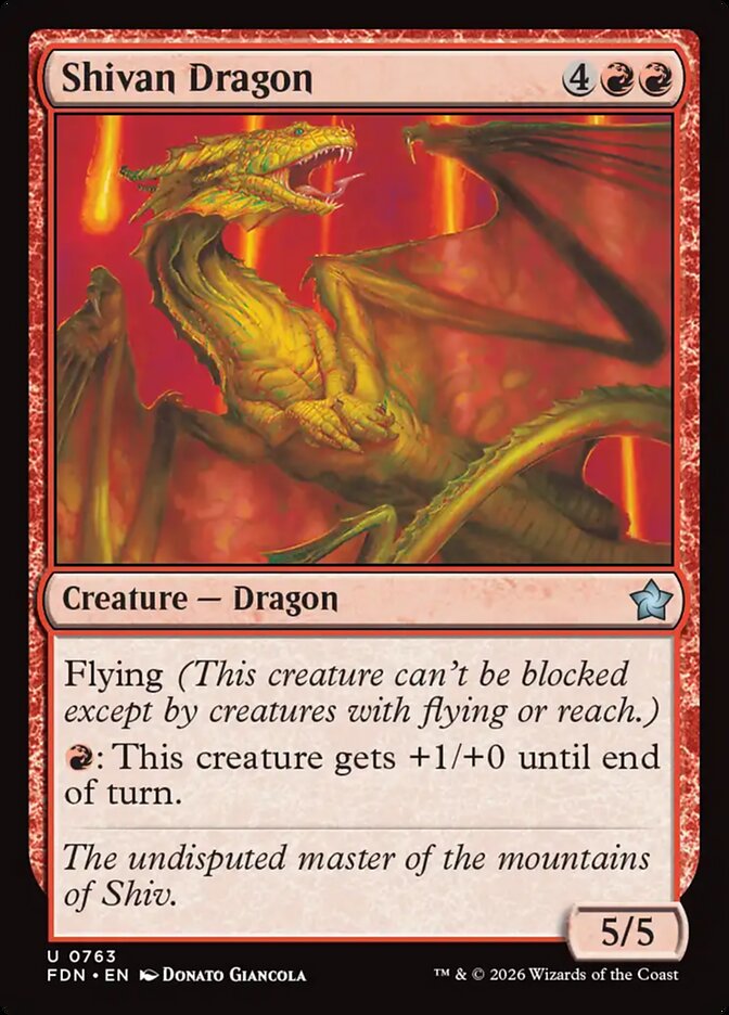 Shivan Dragon (Foundations)