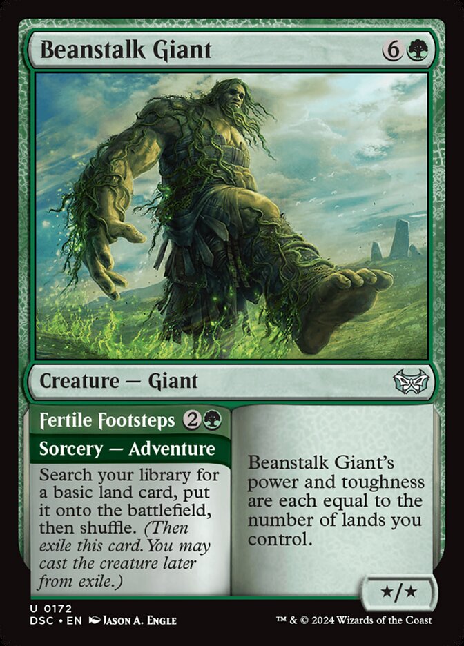 Beanstalk Giant // Fertile Footsteps (Duskmourn: House of Horror Commander)
