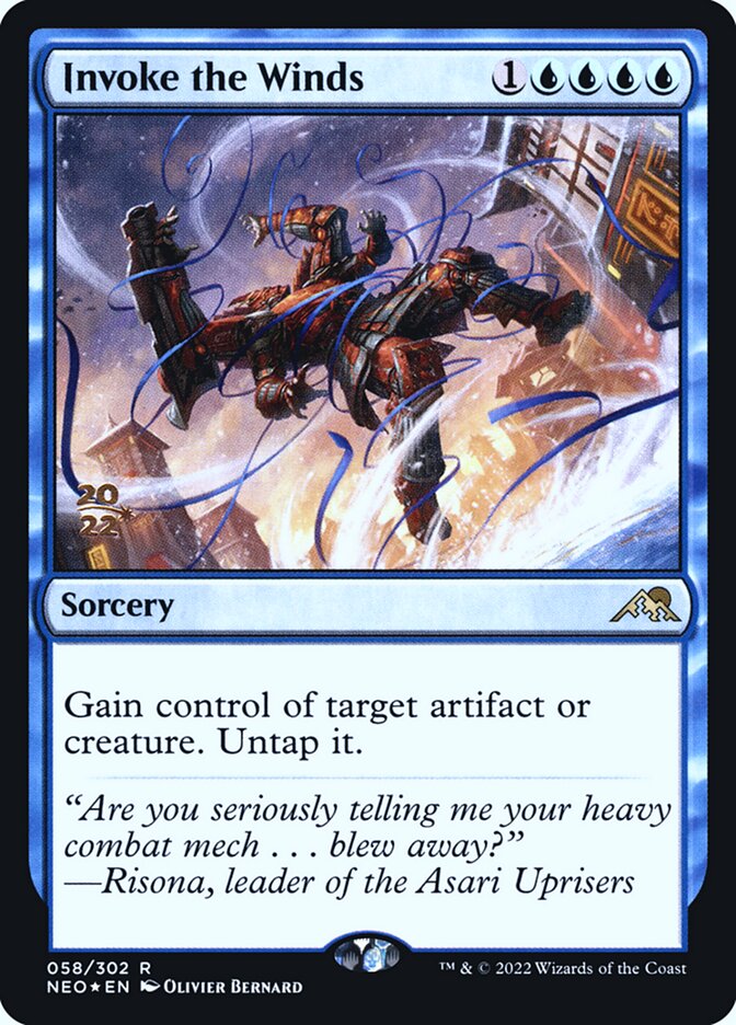 Invoke the Winds (Kamigawa: Neon Dynasty Promos)