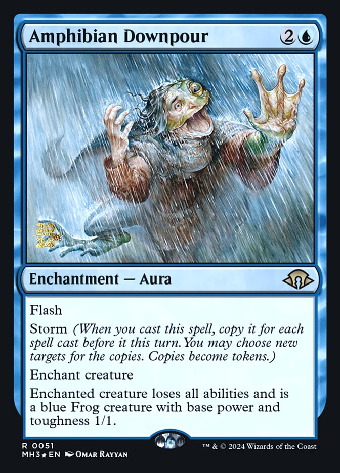 Amphibian Downpour (Modern Horizons 3 Promos)