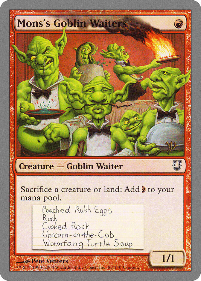 Mons's Goblin Waiters (Unhinged)