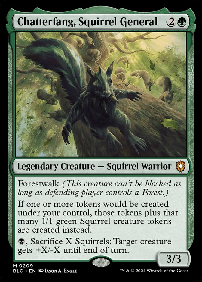 Chatterfang, Squirrel General (Bloomburrow Commander)