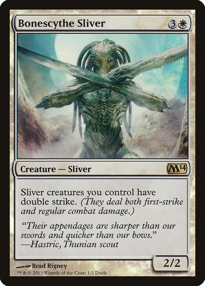 Bonescythe Sliver (Duels of the Planeswalkers 2014 Promos)
