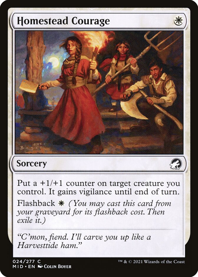 Homestead Courage (Innistrad: Midnight Hunt)