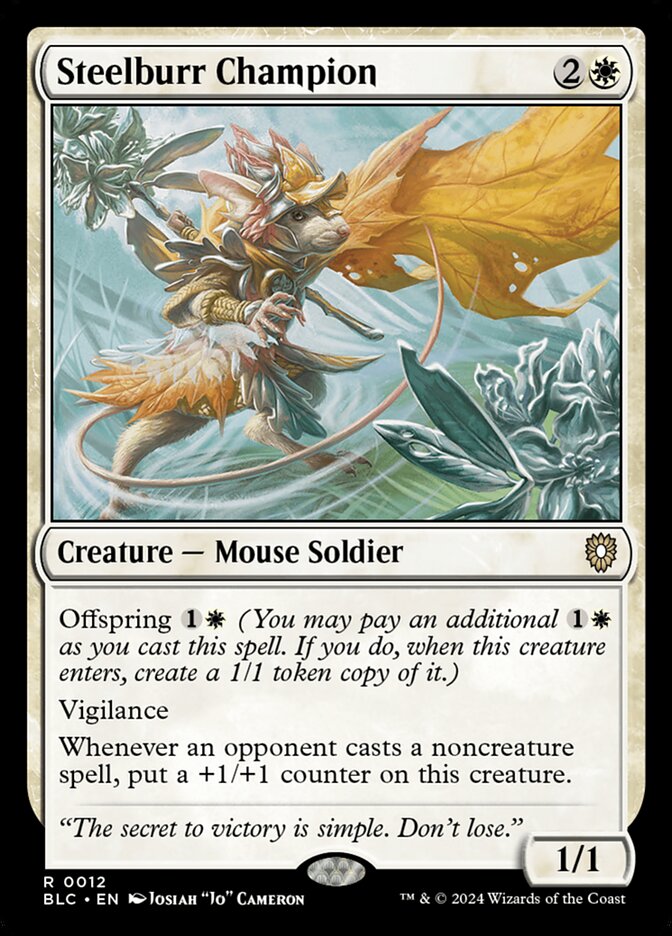 Steelburr Champion (Bloomburrow Commander)