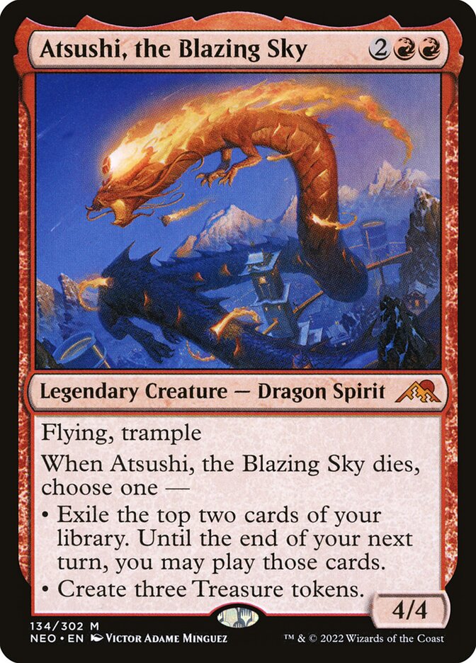 Atsushi, the Blazing Sky (Kamigawa: Neon Dynasty)