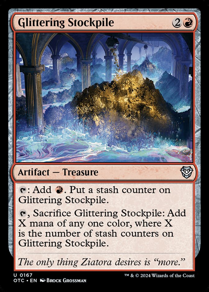 Glittering Stockpile (Outlaws of Thunder Junction Commander)
