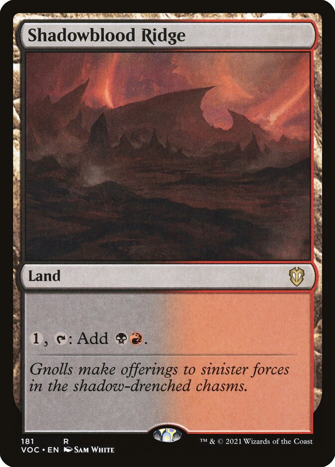 Shadowblood Ridge (Crimson Vow Commander)