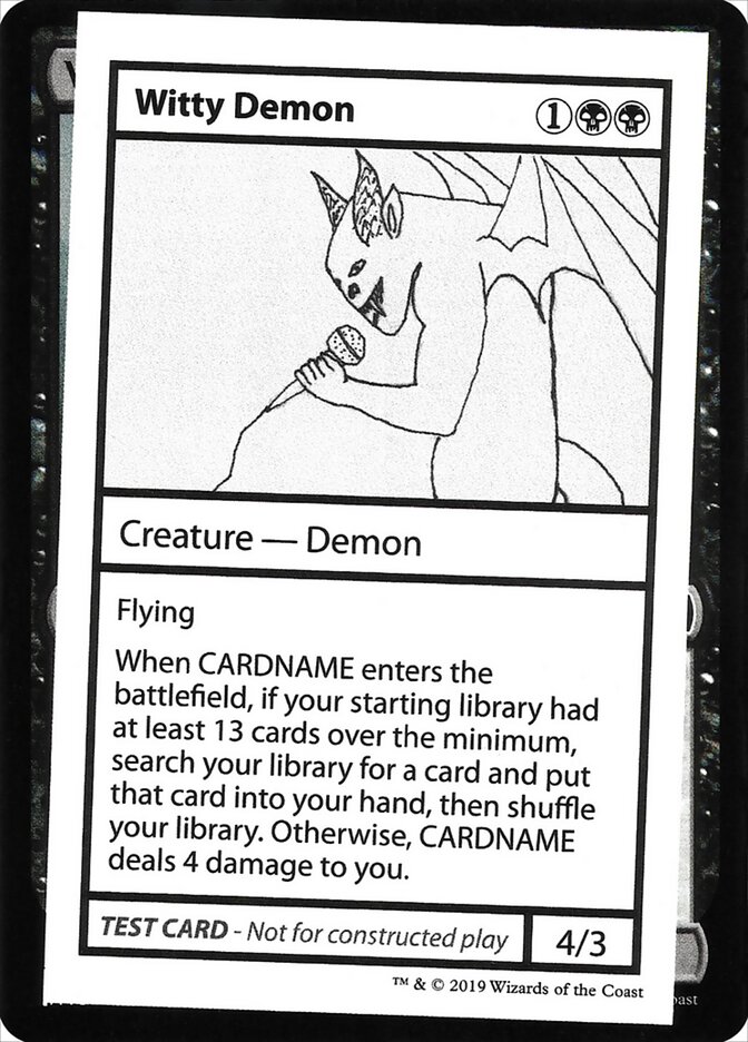 Witty Demon (Mystery Booster Playtest Cards 2021)