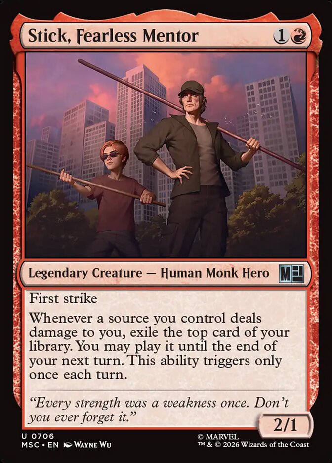 Stick, Fearless Mentor (Marvel Super Heroes Commander)