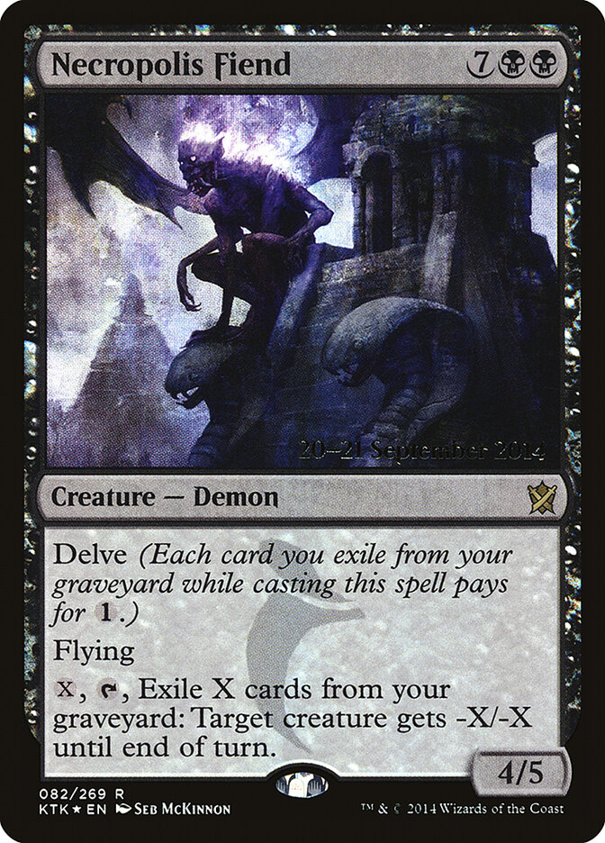 Necropolis Fiend (Khans of Tarkir Promos)