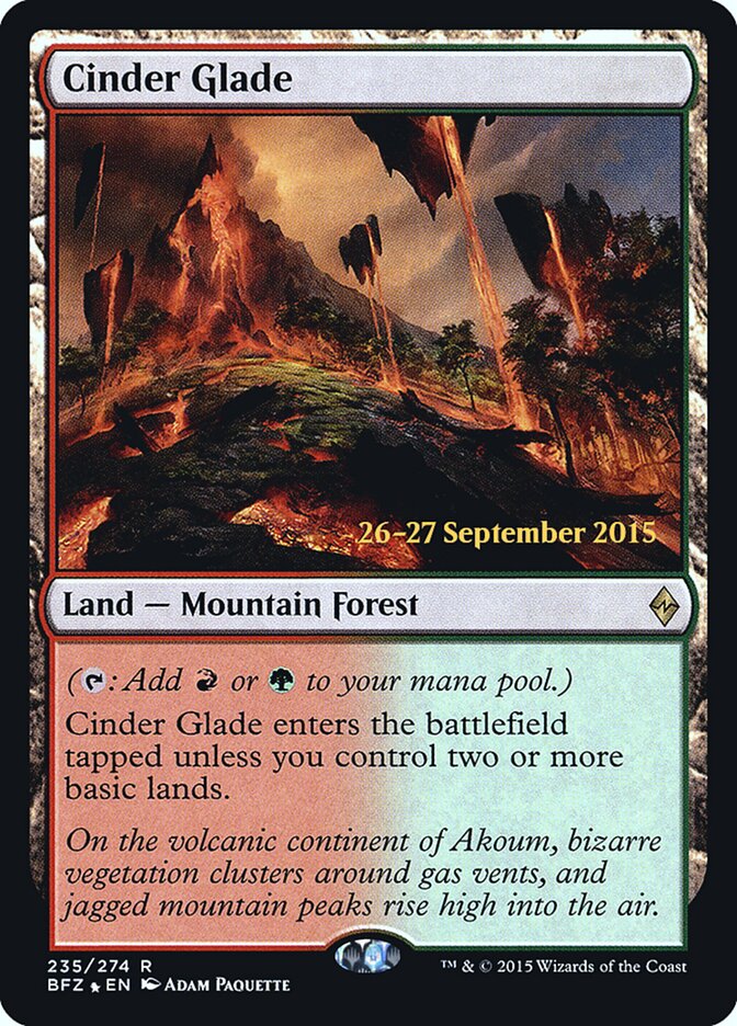 Cinder Glade (Battle for Zendikar Promos)