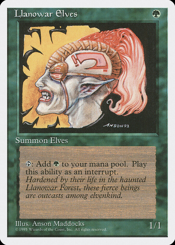 Llanowar Elves (Fourth Edition)