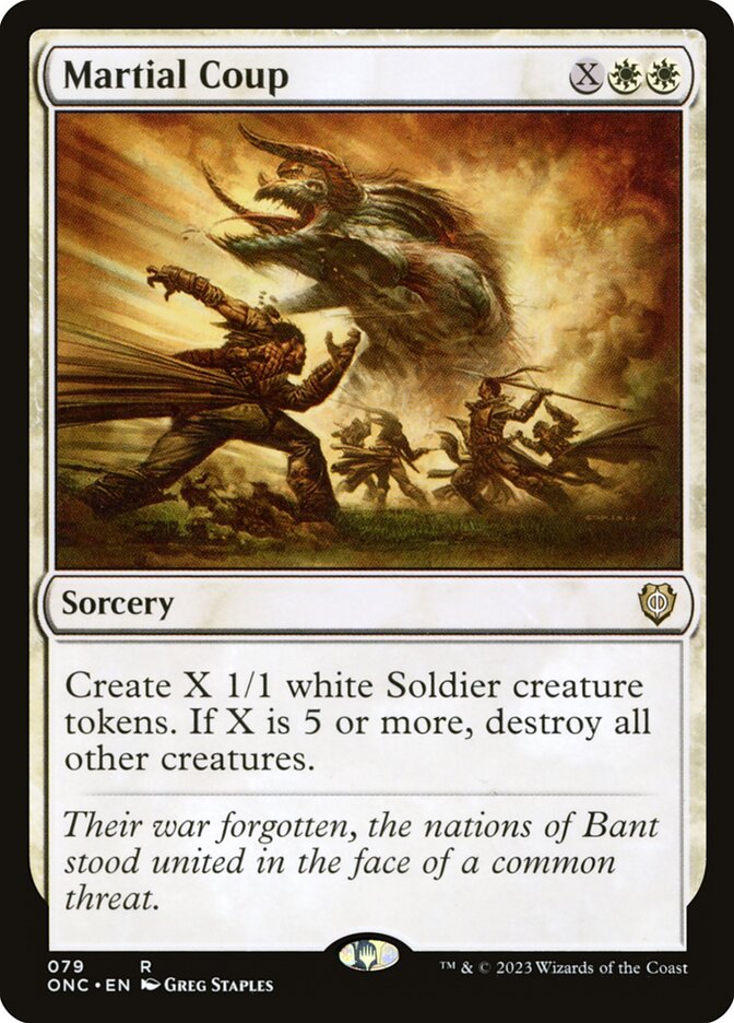 Martial Coup (Phyrexia: All Will Be One Commander)