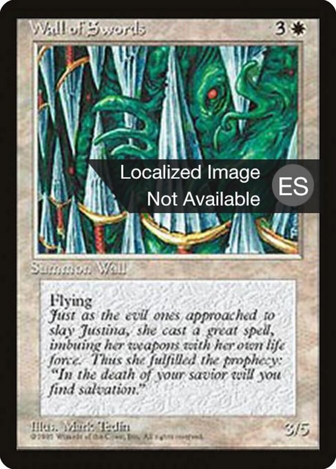 Wall of Swords (Fourth Edition Foreign Black Border)