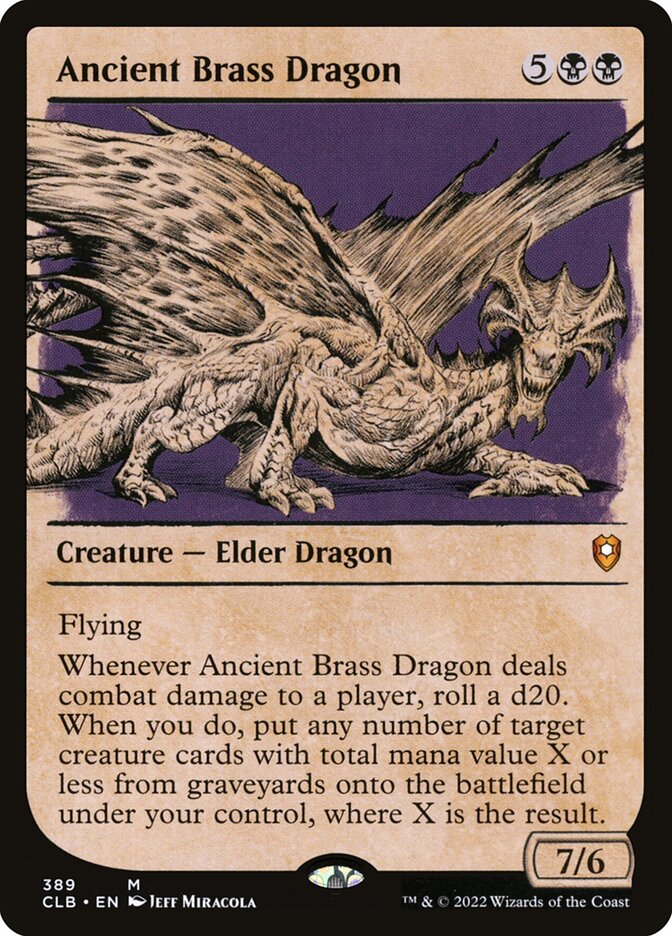 Ancient Brass Dragon (Commander Legends: Battle for Baldur's Gate)