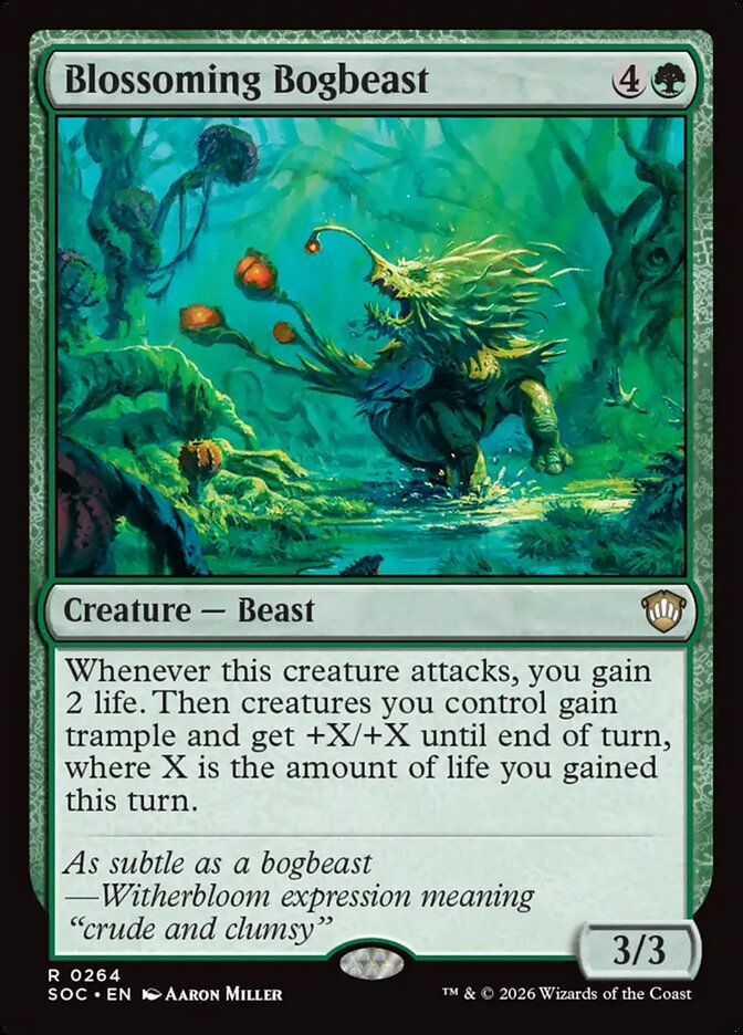 Blossoming Bogbeast (Secrets of Strixhaven Commander)