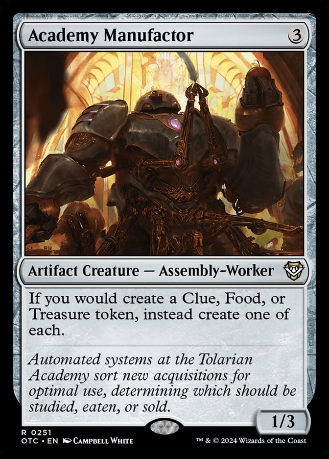 Academy Manufactor (Outlaws of Thunder Junction Commander)