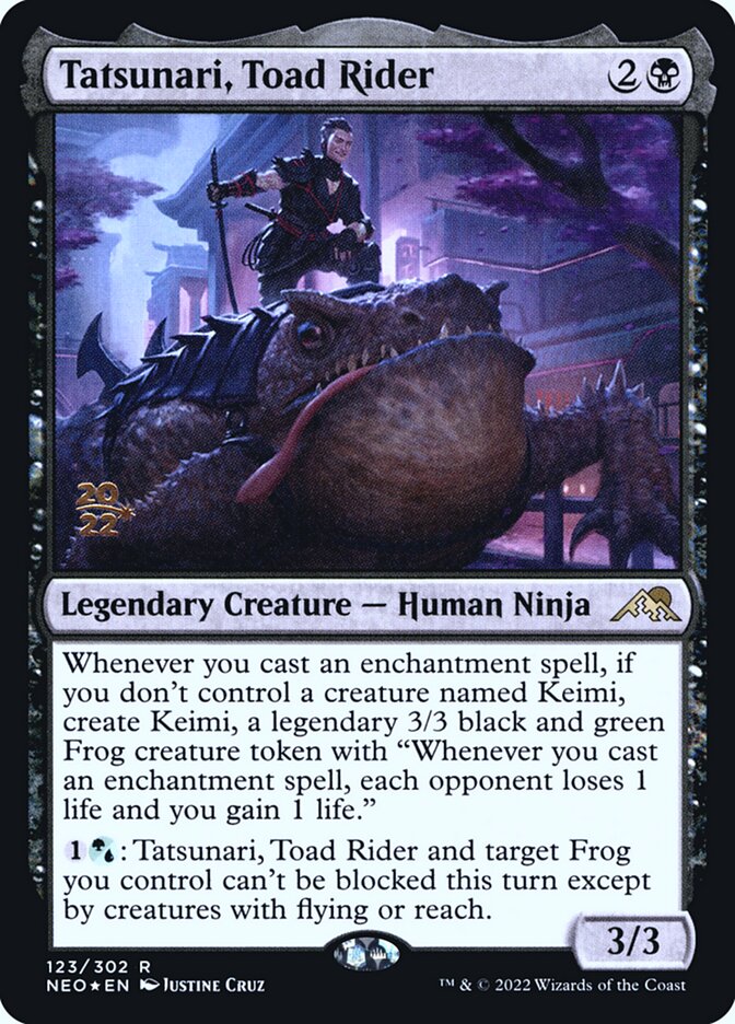 Tatsunari, Toad Rider (Kamigawa: Neon Dynasty Promos)