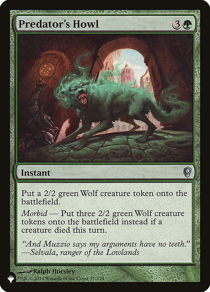Predator's Howl (The List)