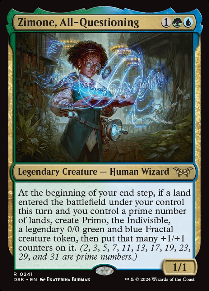 Zimone, All-Questioning (Duskmourn: House of Horror)