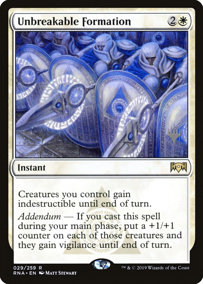 Unbreakable Formation (Ravnica Allegiance Promos)