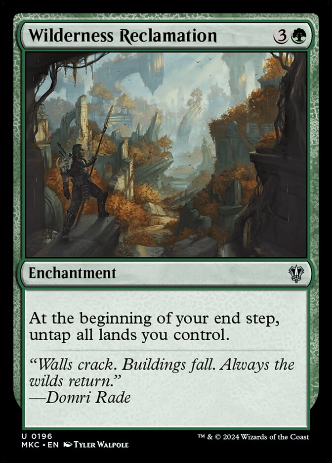 Wilderness Reclamation (Murders at Karlov Manor Commander)