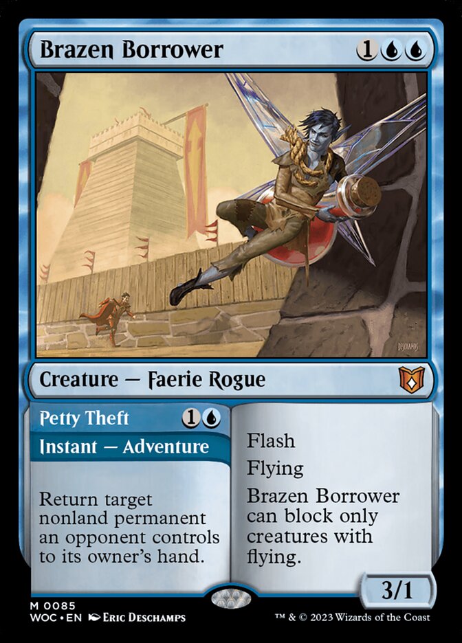 Brazen Borrower // Petty Theft (Wilds of Eldraine Commander)
