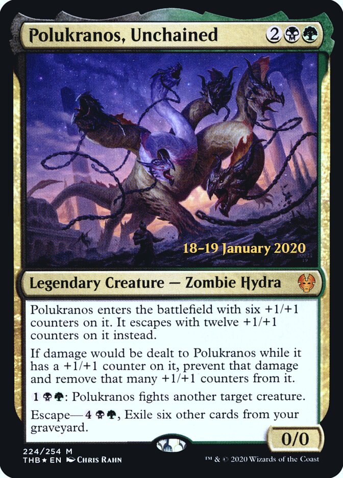 Polukranos, Unchained (Theros Beyond Death Promos)