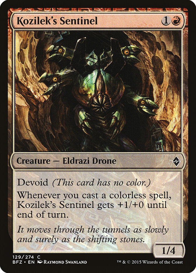 Kozilek's Sentinel (Battle for Zendikar)