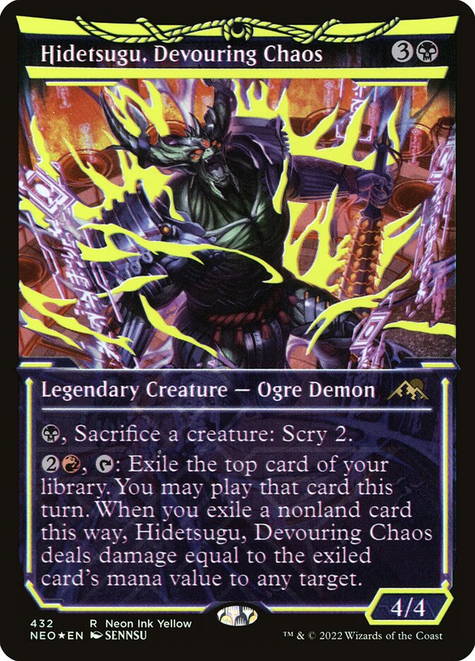Hidetsugu, Devouring Chaos (Kamigawa: Neon Dynasty)