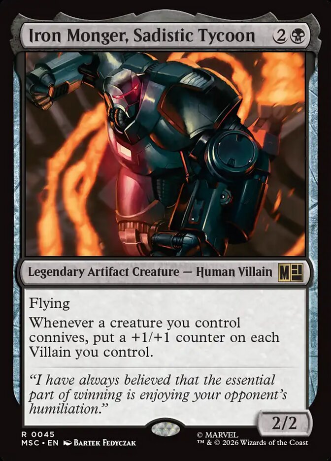 Iron Monger, Sadistic Tycoon (Marvel Super Heroes Commander)