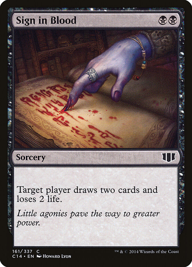 Sign in Blood (Commander 2014)