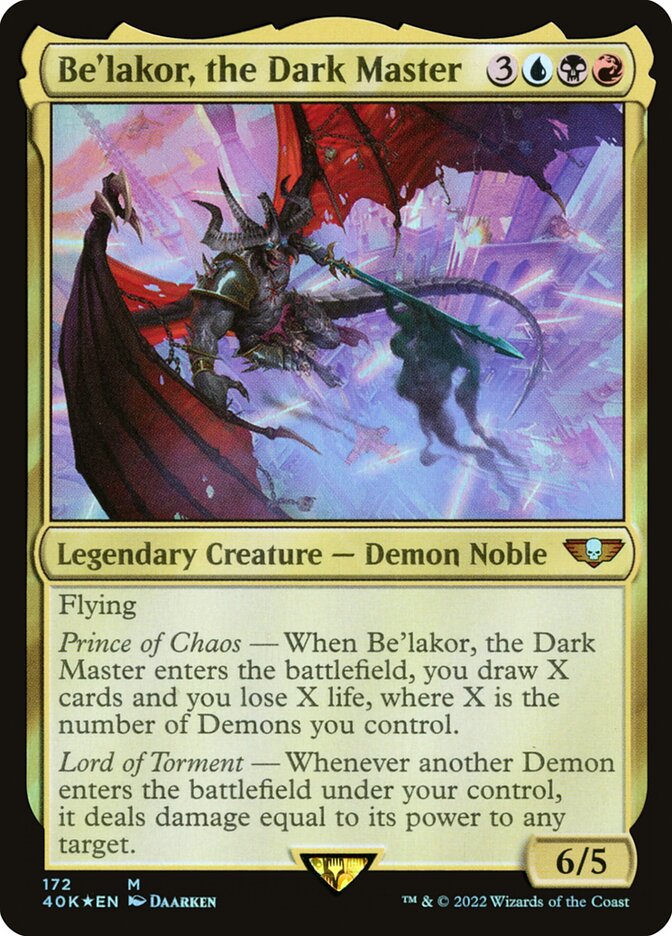 Be'lakor, the Dark Master (Warhammer 40,000 Commander)