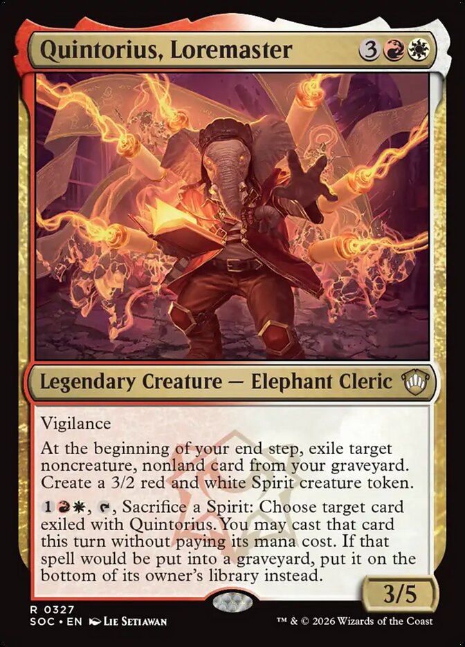 Quintorius, Loremaster (Secrets of Strixhaven Commander)