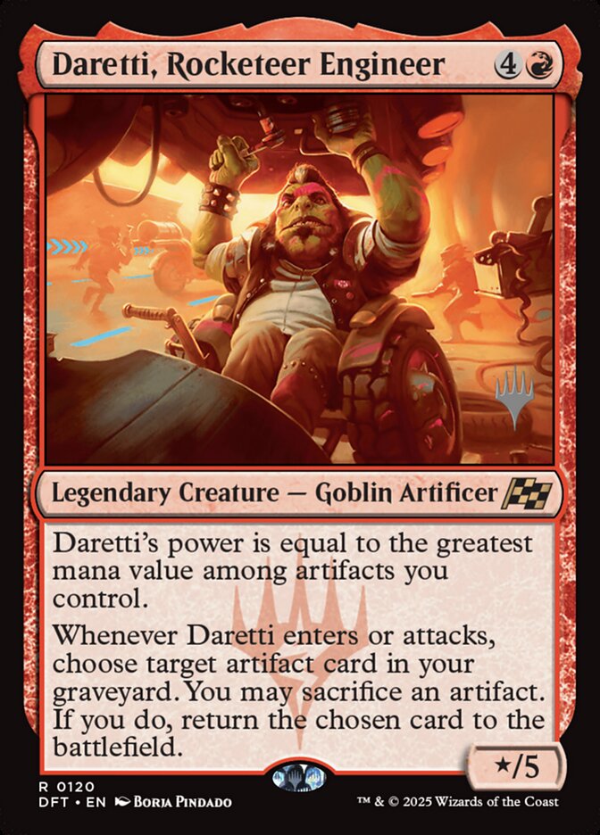Daretti, Rocketeer Engineer (Aetherdrift Promos)