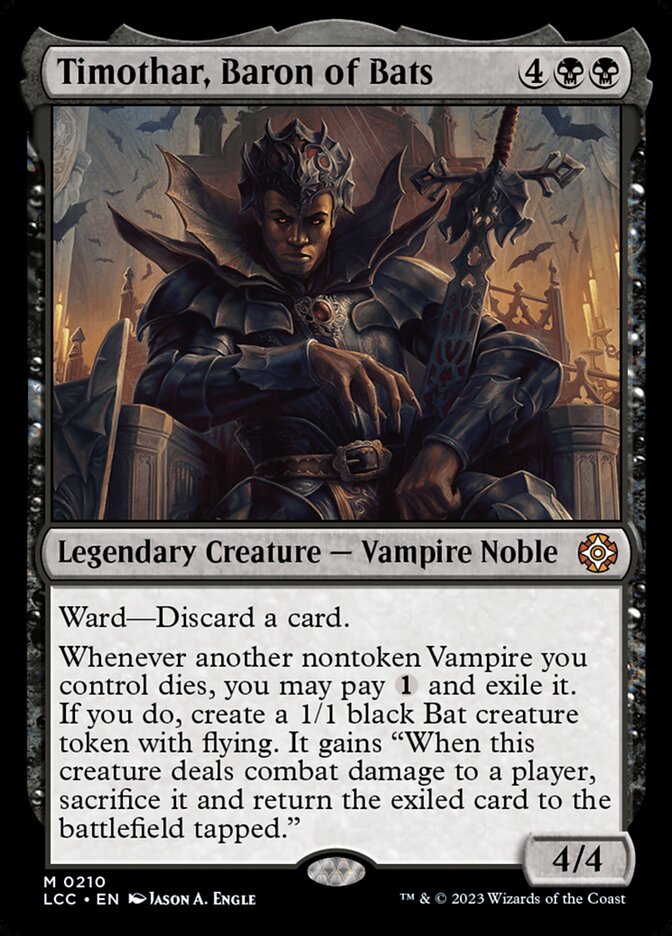 Timothar, Baron of Bats (The Lost Caverns of Ixalan Commander)