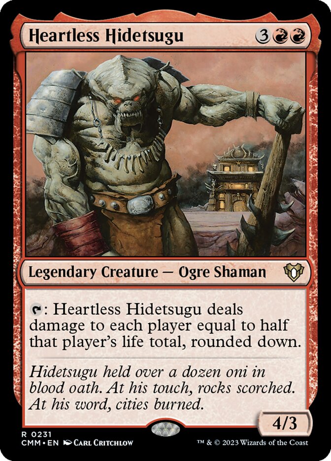Heartless Hidetsugu (Commander Masters)