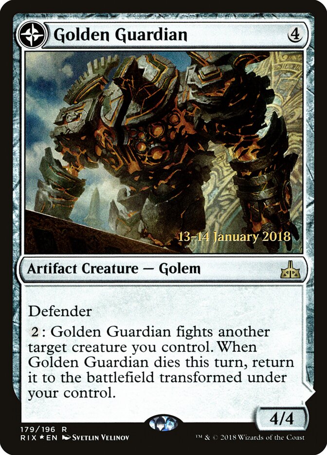 Golden Guardian (Rivals of Ixalan Promos)