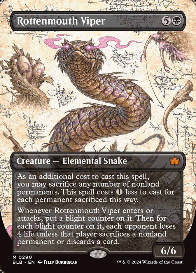 Rottenmouth Viper (Bloomburrow)